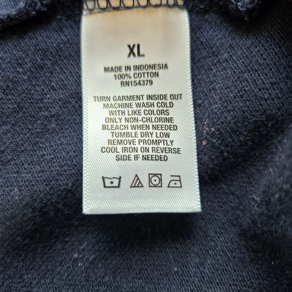 Aeropostale Mens XL Navy Blue Short Sleeve Polo Shirt Geo Diamond Dot Pique‎ - Picture 2 of 8
